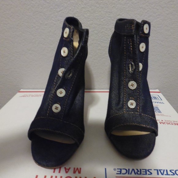 Christian Louboutin denim booties - Picture 1 of 7